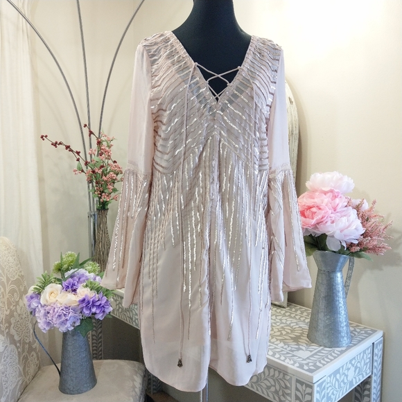 🍒NWT🍒 TJD MINI BLUSH DRESS - Picture 3 of 13